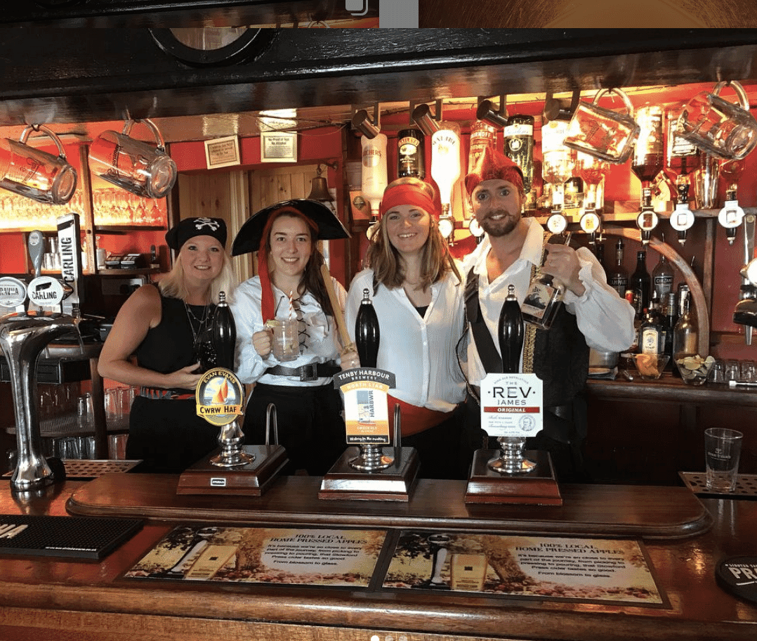 Staff in fancy dress