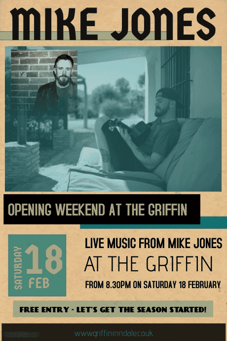 Live music from Mike Jones poster