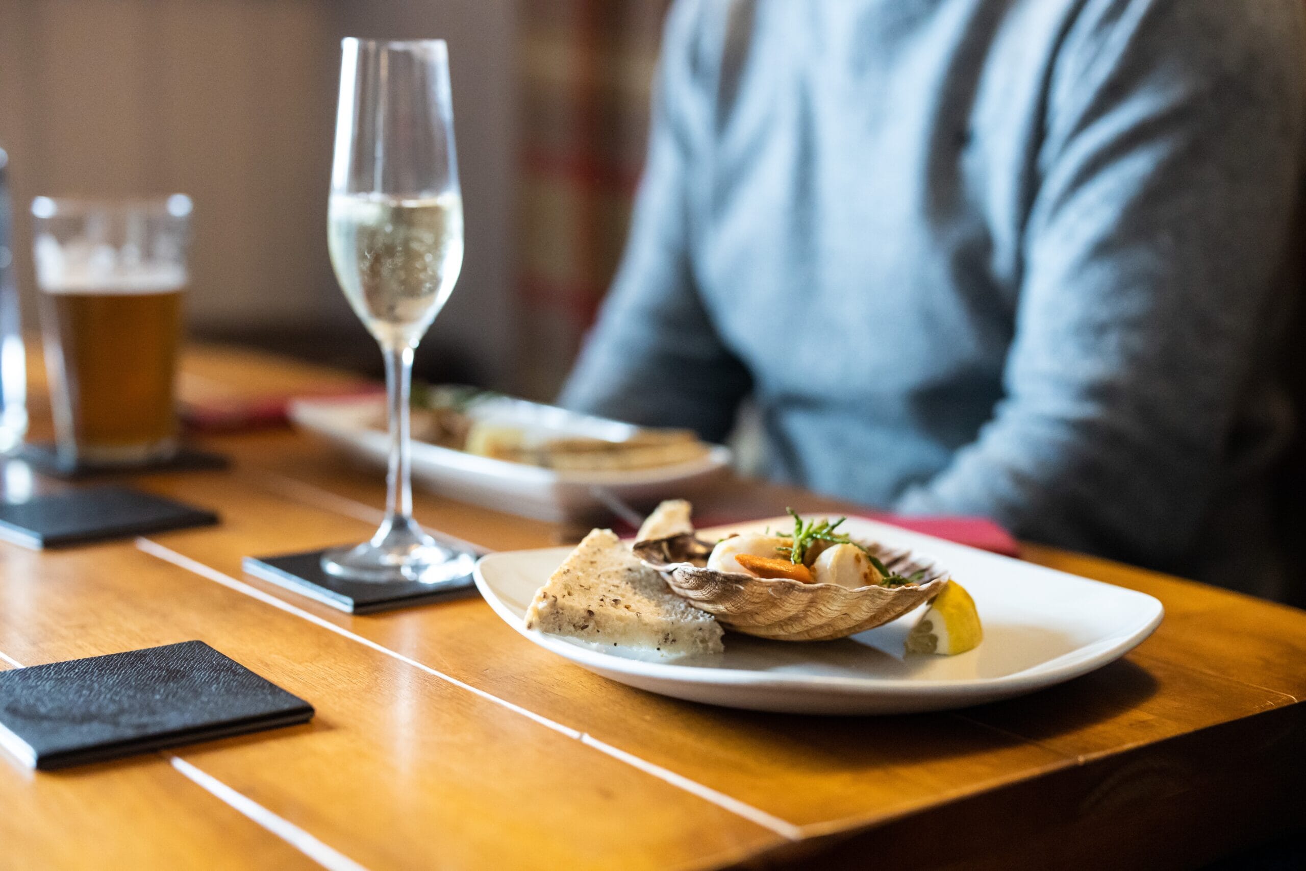 Best fresh seafood, fish in Pembrokeshire Wales at The griffin pub, restaurant