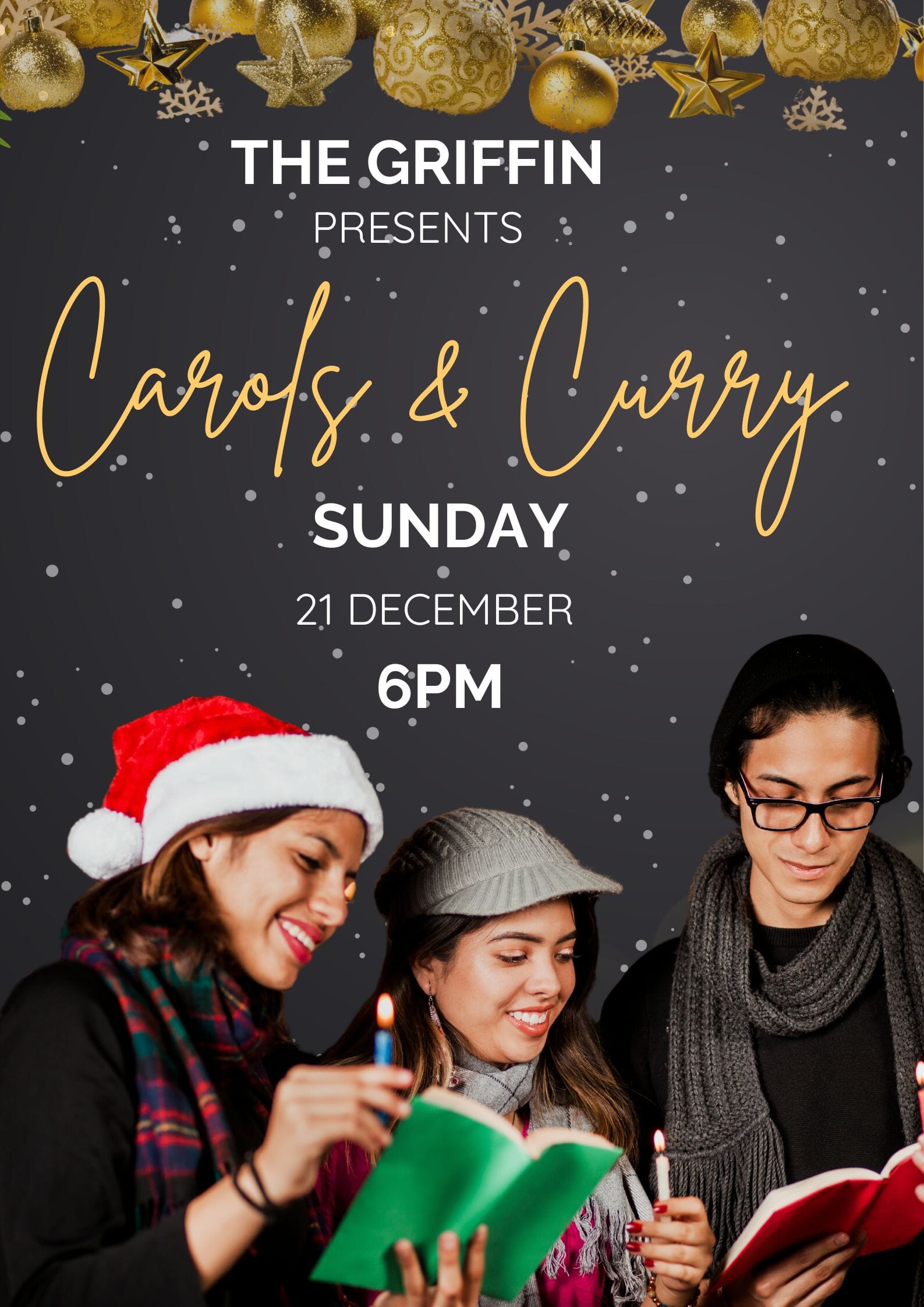 Curry and Christmas Carols at the Griffin Pembrokeshire