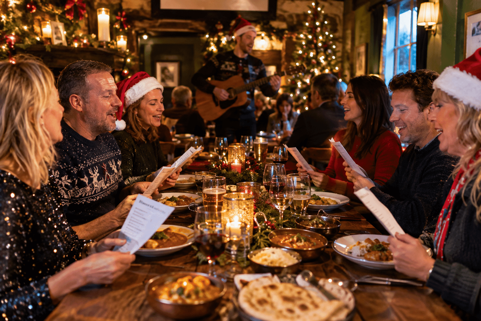 Curry and Carols at The Griffin Pembrokeshire